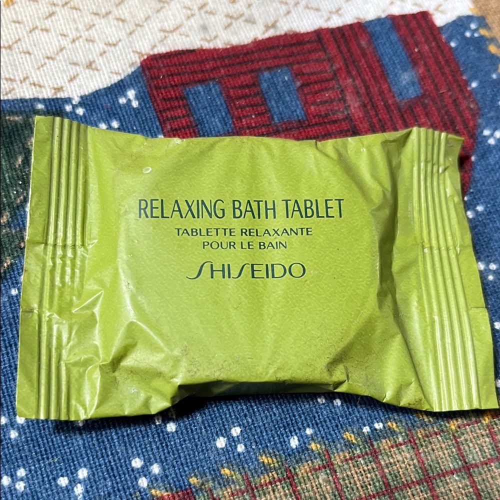 Shiseido Green Relaxing Bath Tablet EXTREMELY RARE discontinued